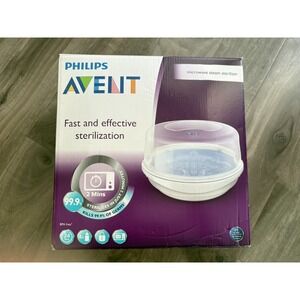 PHILIPS AVENT Microwave Steam Sterilizer for‎ Baby Bottles Pacifiers Cups NEW